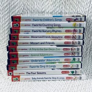 Baby Genius DVD CD Lot of 11 Kids Educational Music Sing-A-Long Mozart Animals